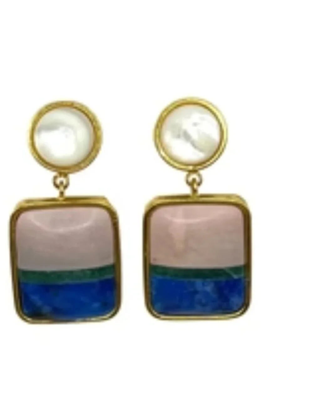 Lizzie Fortunato "Fresco" earrings in colorblock - Picture 1 of 4